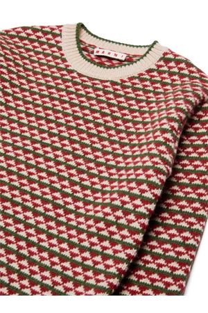 maglione in lana rosso MARNI KIDS | M01213M00TD0M540